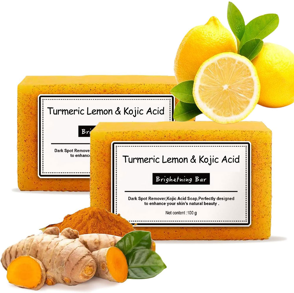 Turmeric Lemon L-Glutathione Kojic Acid Soap Bar 🍋