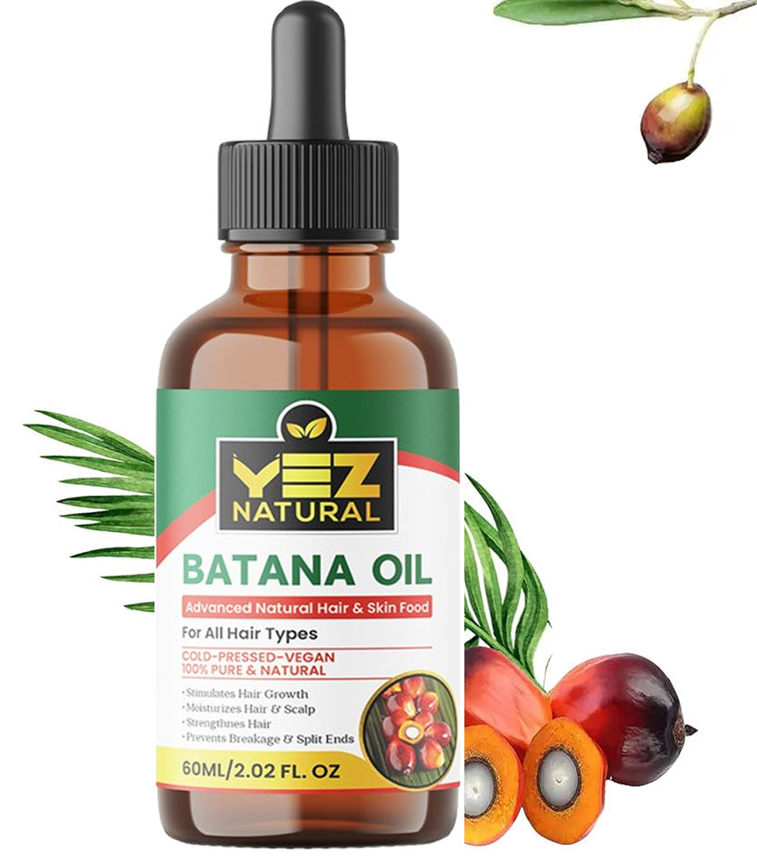 Pure Batana Serum Natural Hair Growth Oil Dr. Sebi Approved 🪔