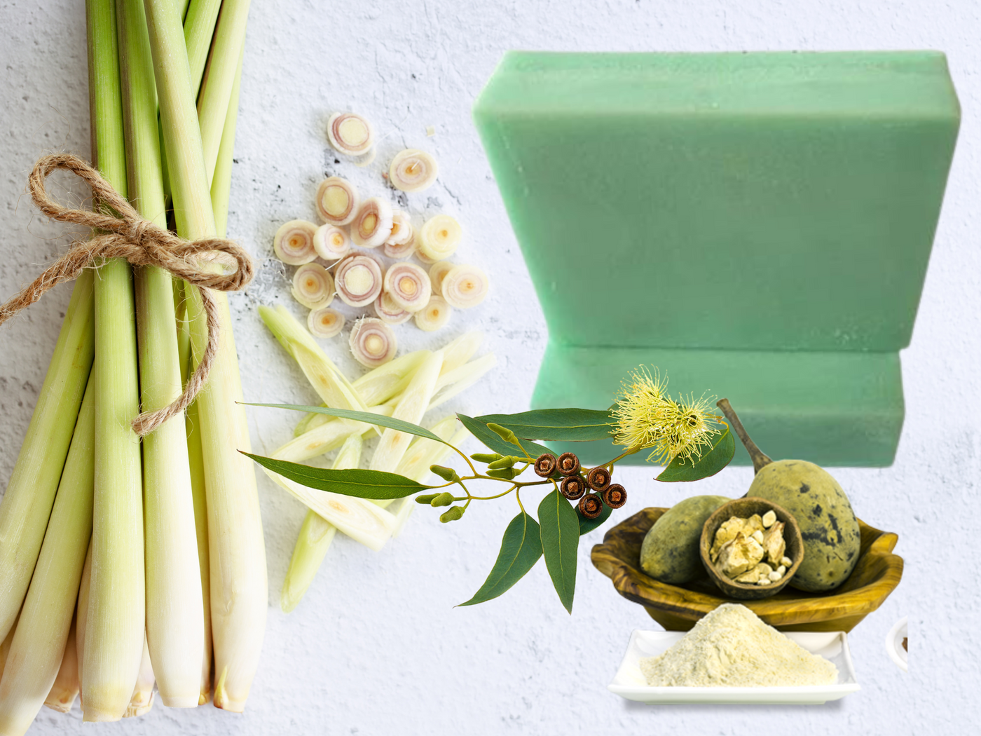 Eucalyptus & Lemongrass Natural Vegan Handmade Scented Soap Bar