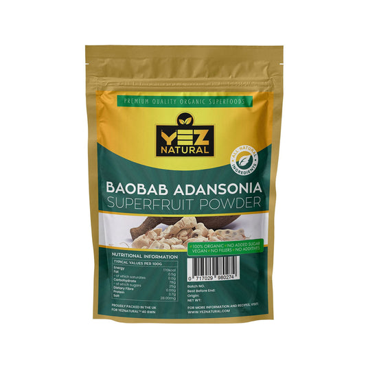 Organic Baobab Superfruit Powder - YezNatural.com