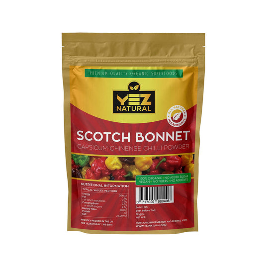 Organic Scotch Bonnet Pepper Powder - YezNatural.com