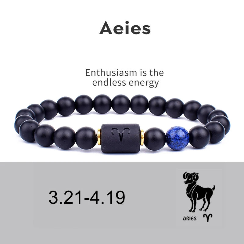 12 Zodiac Signs Constellation Charm Bracelet