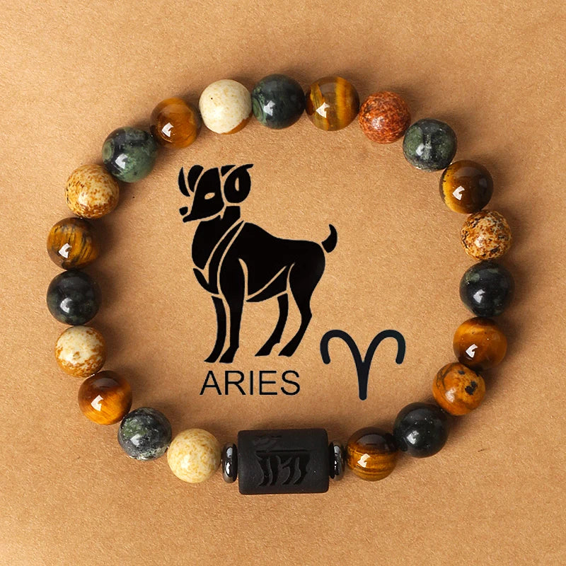 12 Zodiac Signs Constellation Charm Bracelet