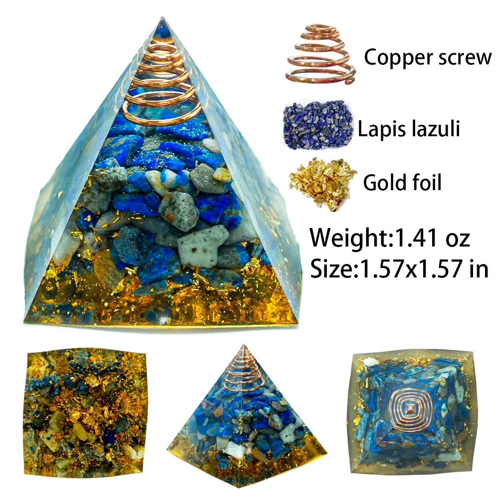 1.57-inch Natural Crystal Pyramid