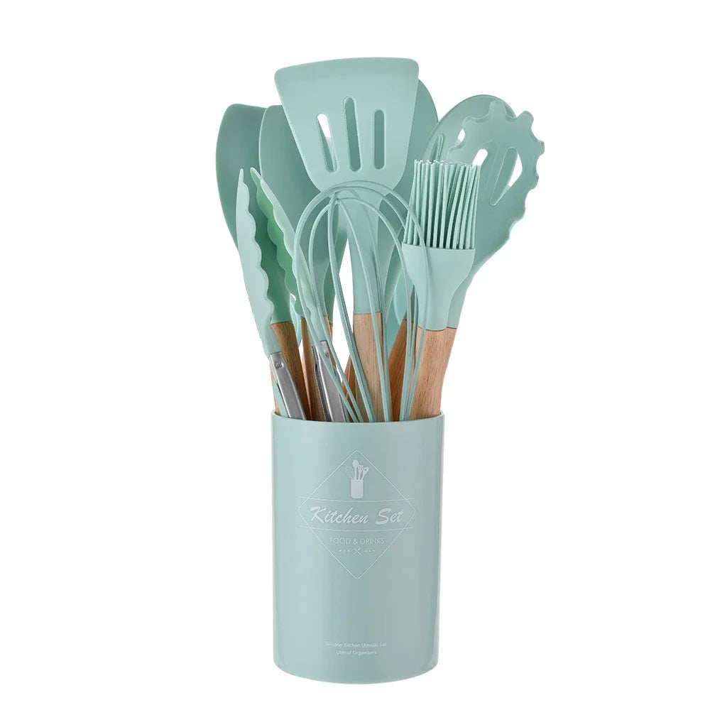 12PCS Eco-Friendly Silicone Kitchenware Set