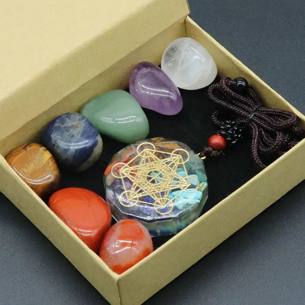 Complete Chakra Stones Set for Energy Alignment and Inner Peace