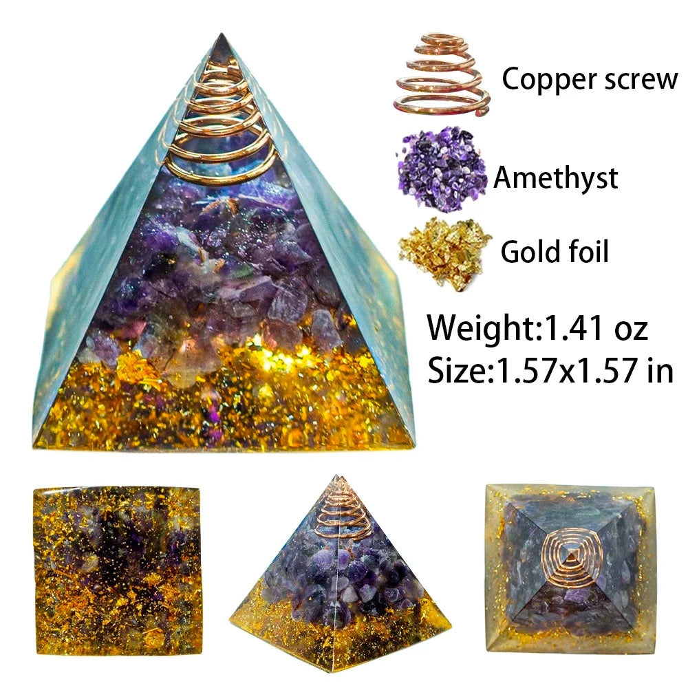 1.57-inch Natural Crystal Pyramid