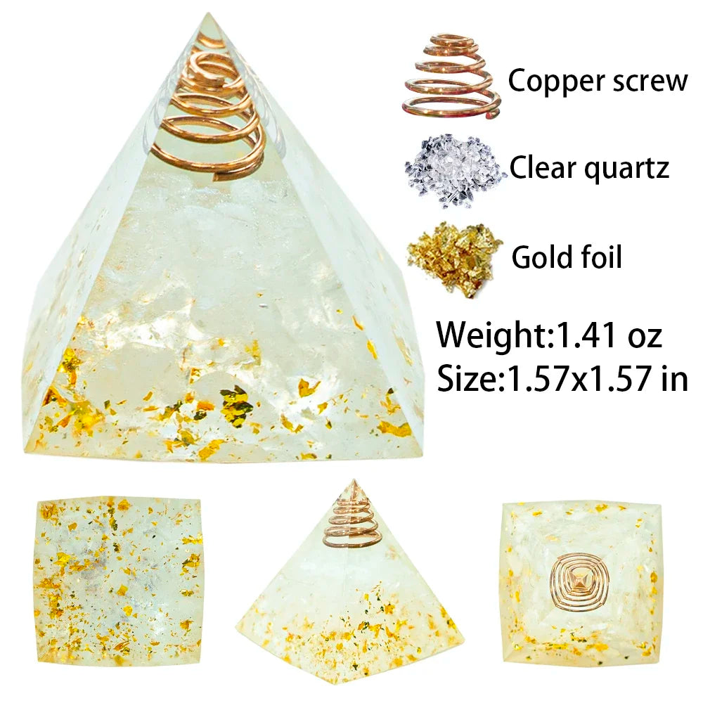 1.57-inch Natural Crystal Pyramid