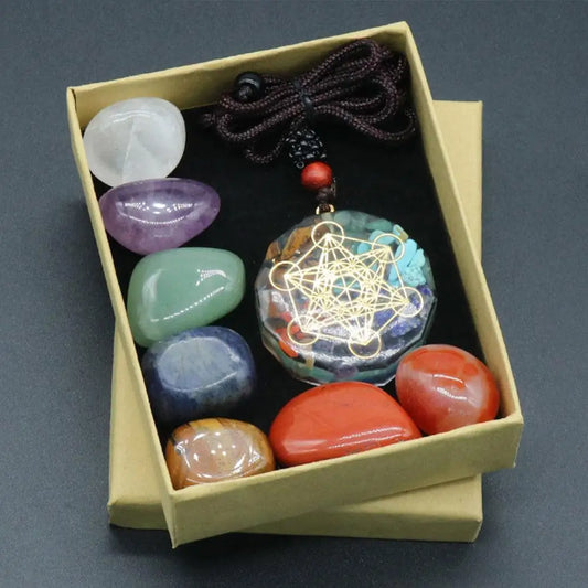 Complete Chakra Stones Set for Energy Alignment and Inner Peace