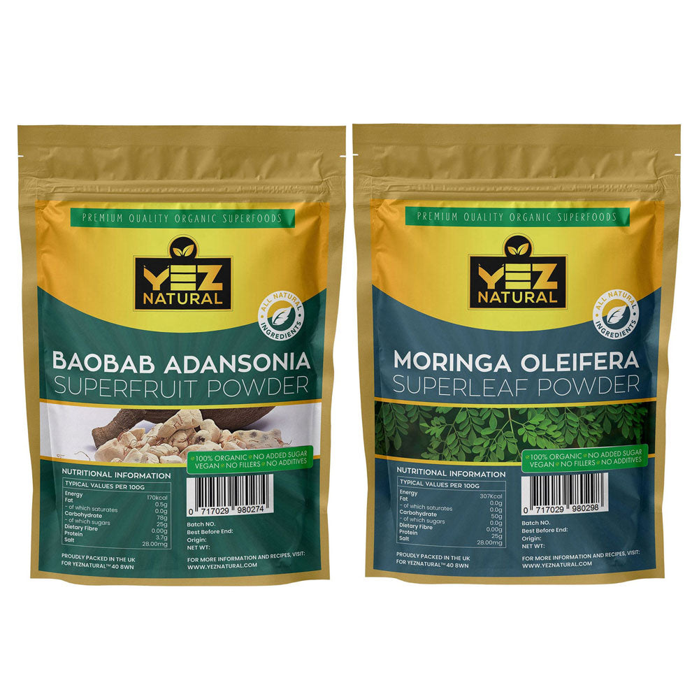 Baobab & Moringa Superfoods Powder Bundle