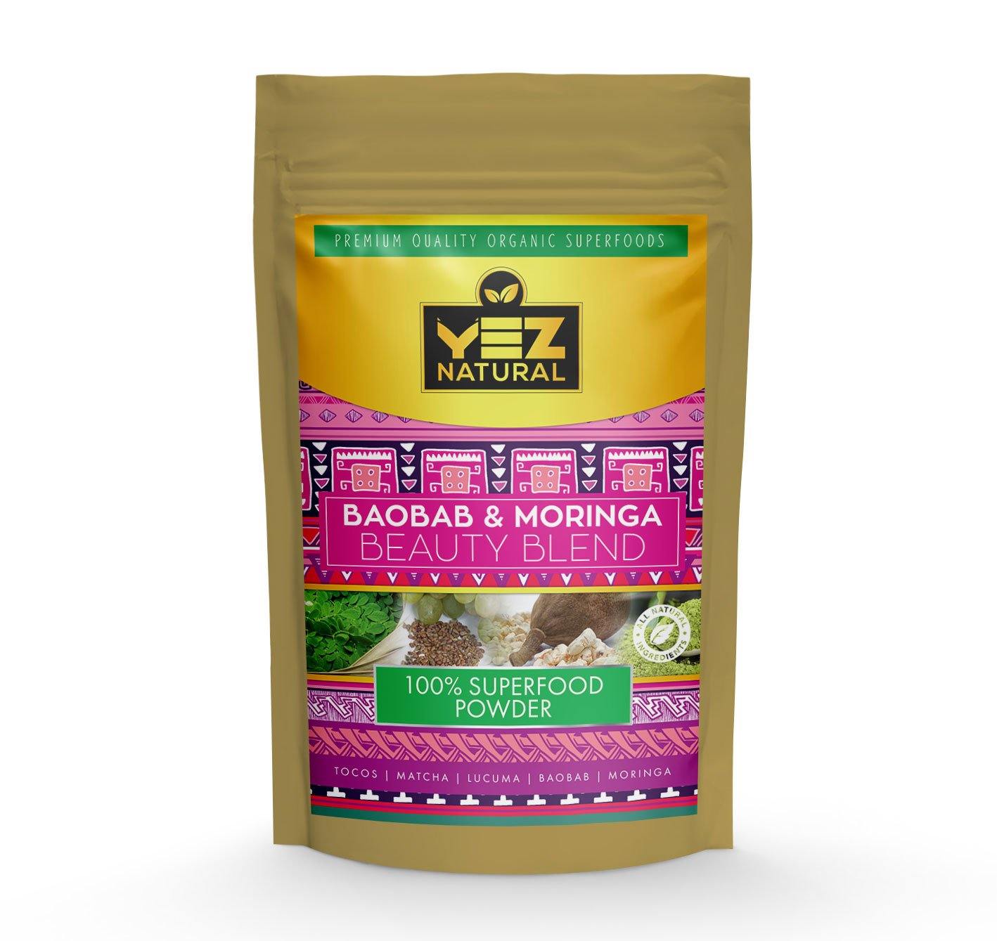 Plant-Based Superfoods Powder Mix for Healthy Skin, Hair and Nails - YezNatural.com