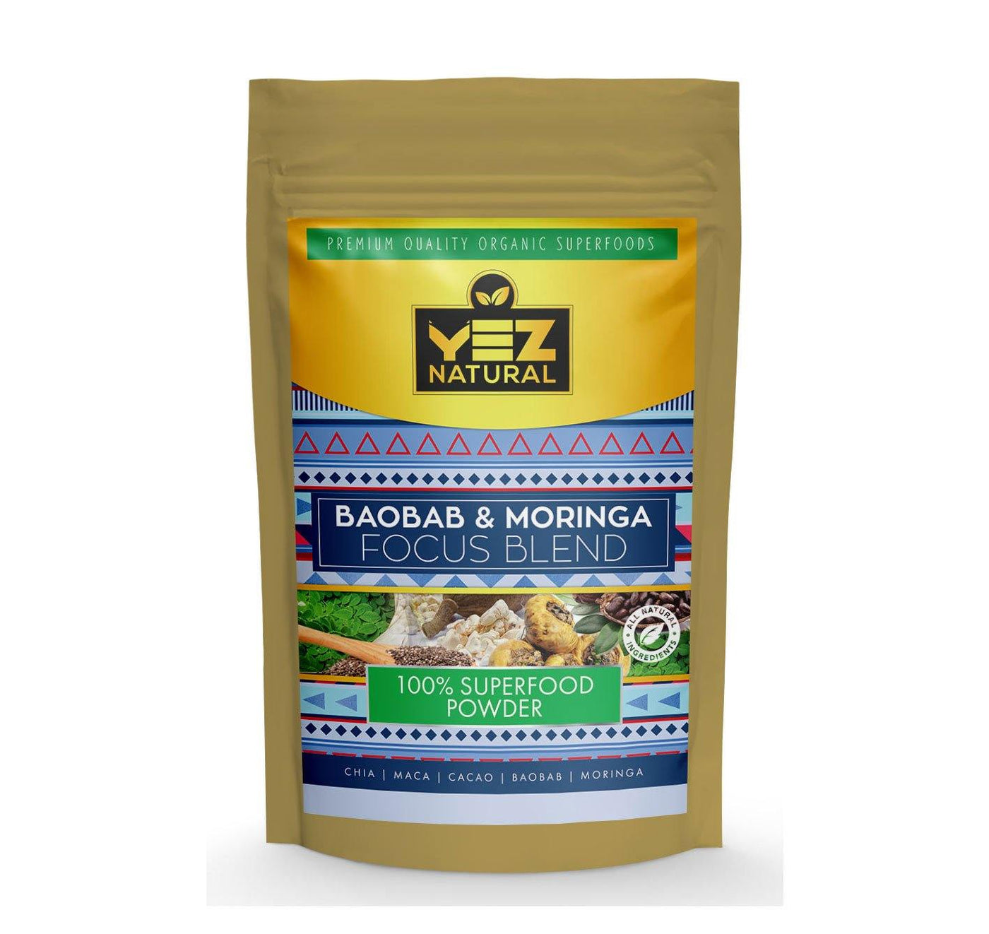 Plant-Based Superfoods Powder Mix to Boost your Brain and Focus - YezNatural.com