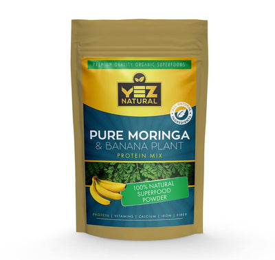 Pure Moringa & Banana Plant Protein Smoothie Mix - YezNatural.com