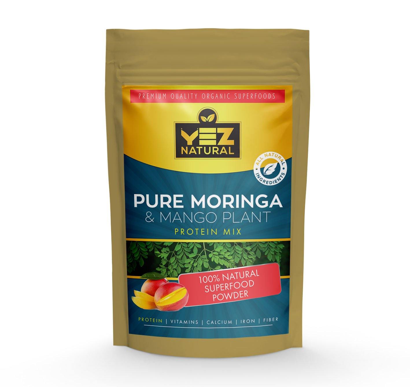 Pure Moringa & Mango Plant Protein Smoothie Mix - YezNatural.com