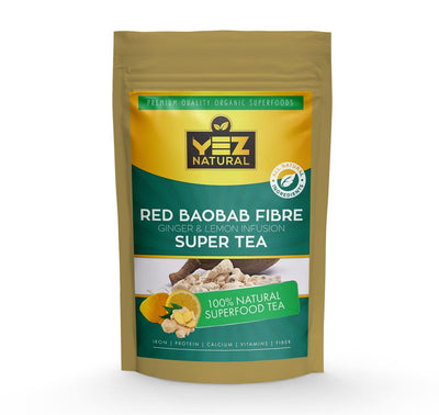 Red Baobab Fibre, Ginger & Lemon Infusion Super Tea - YezNatural.com